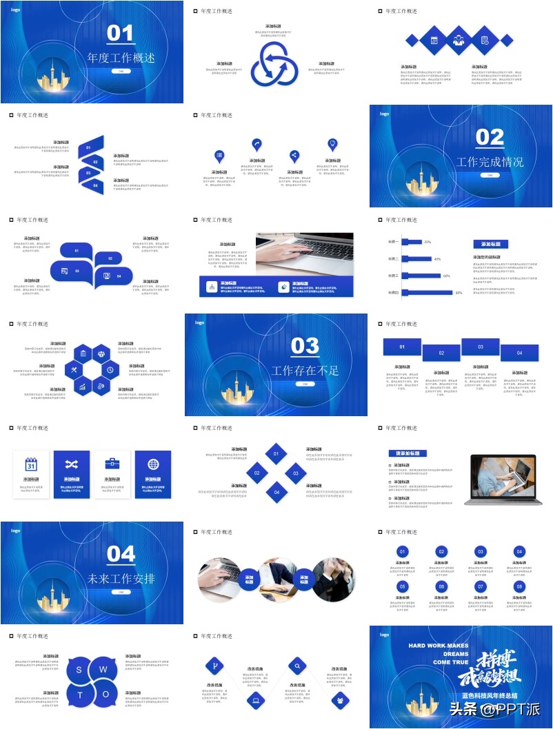 2023年工作汇报ppt结尾封面图片,2023年个人工作总结ppt模板下载