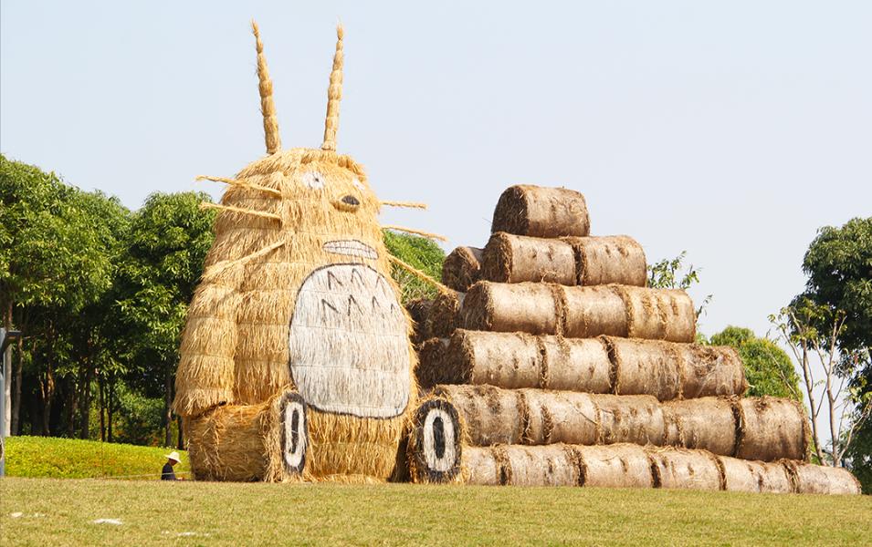 郁金香主题公园稻草人,2022年郁金香花海贵州