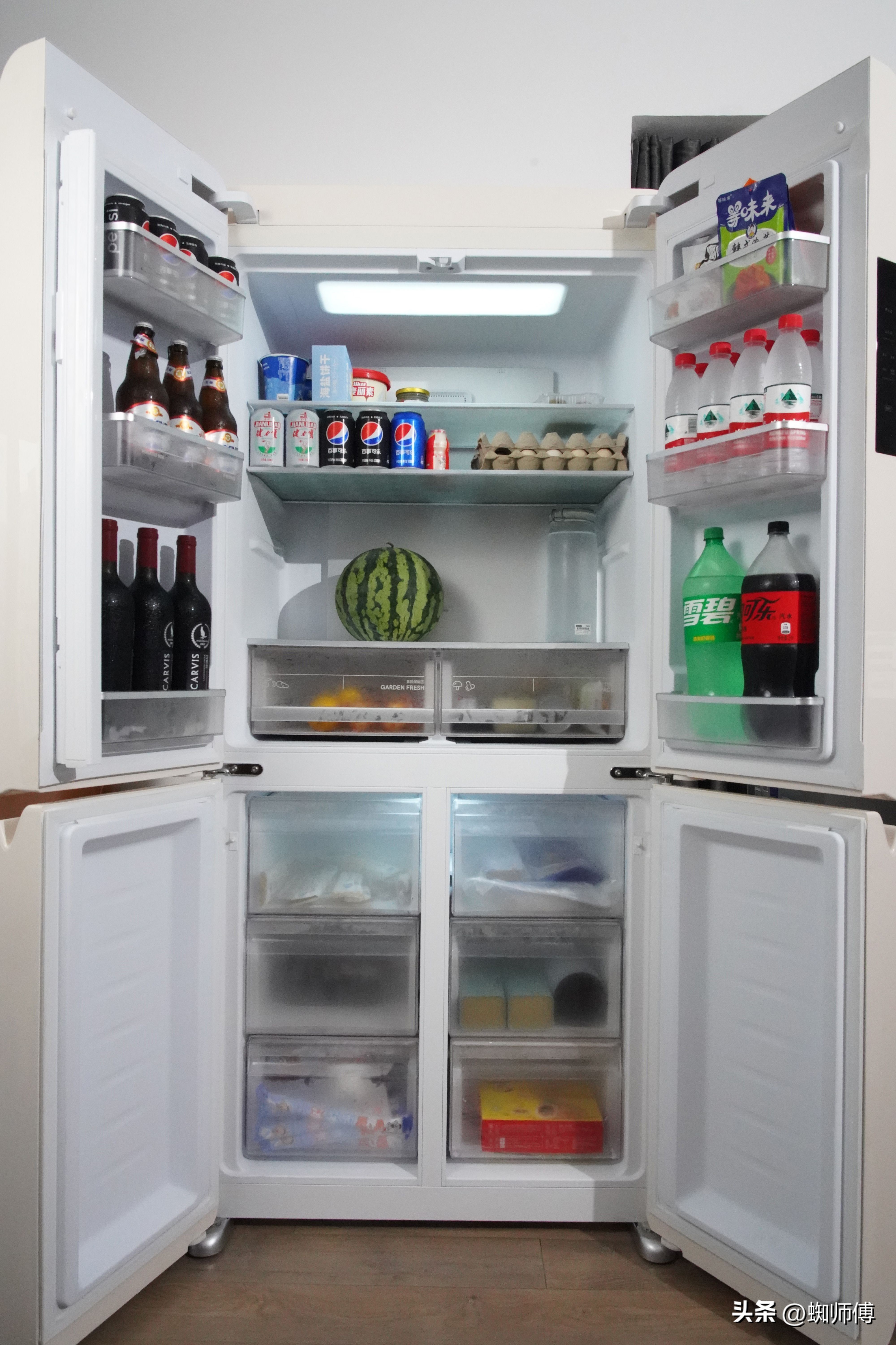 十字门法式多门冰箱,小吉双开门复古法式冰箱