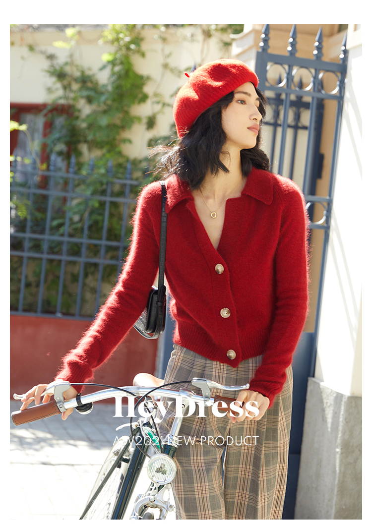 给大家推荐好看又显瘦的毛衣,超火过新年拜年红色毛衣情侣款