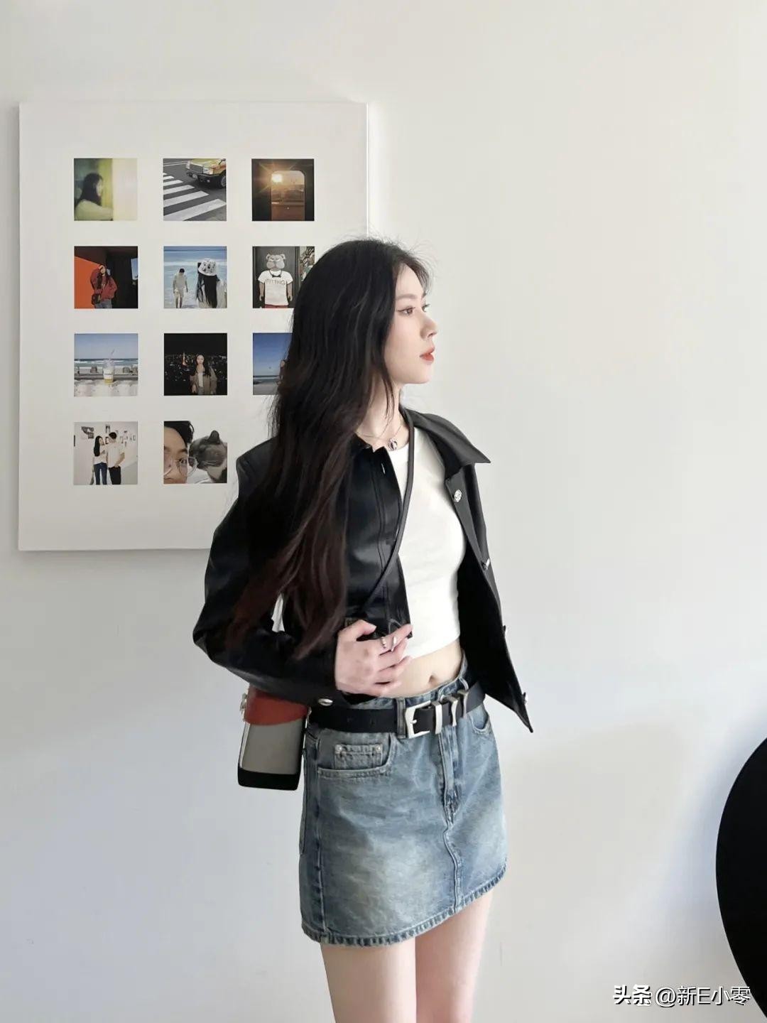 2024早春新款皮衣大码,一件皮衣有多百搭