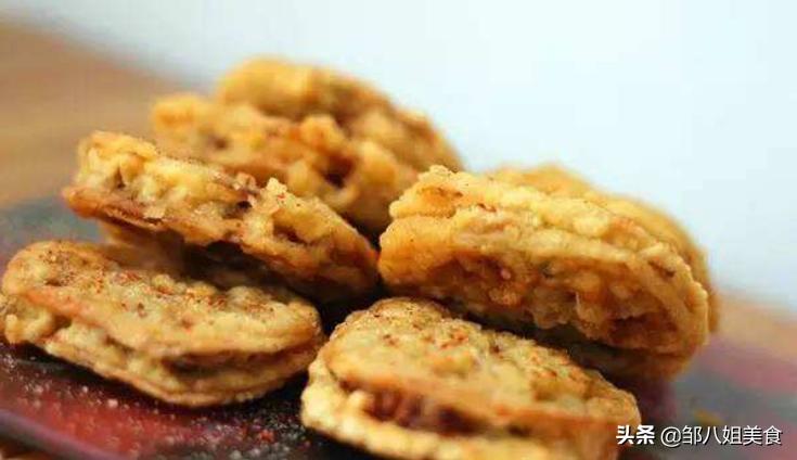 大厨炸藕夹脆皮糊视频,正宗炸藕夹的糊怎么调视频