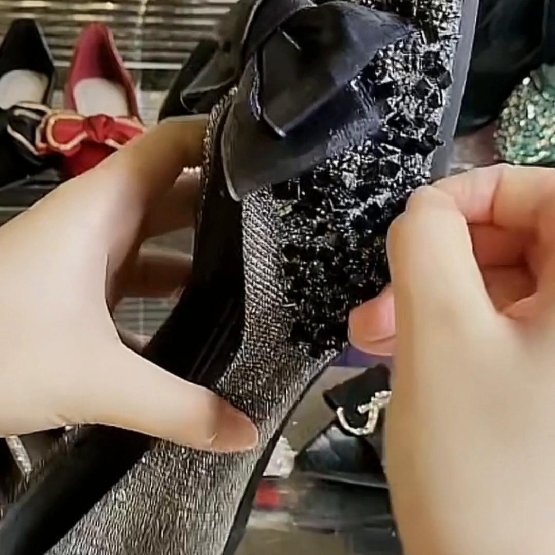 单鞋女平底尖头浅口瓢鞋,女士平底单鞋新款瓢鞋尖头