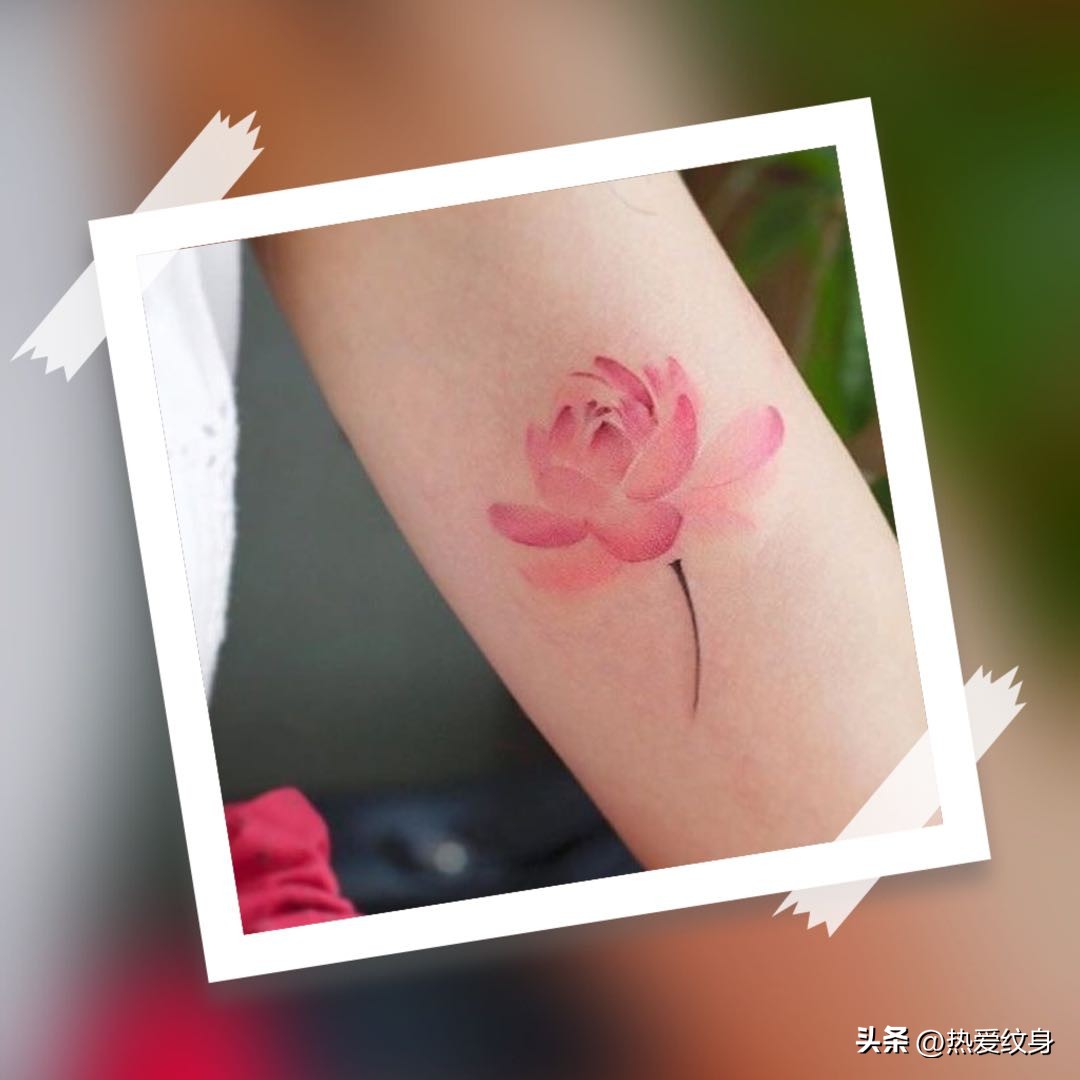 纹身就像你心中的一朵花,纹身像种在你内心深处的一朵花