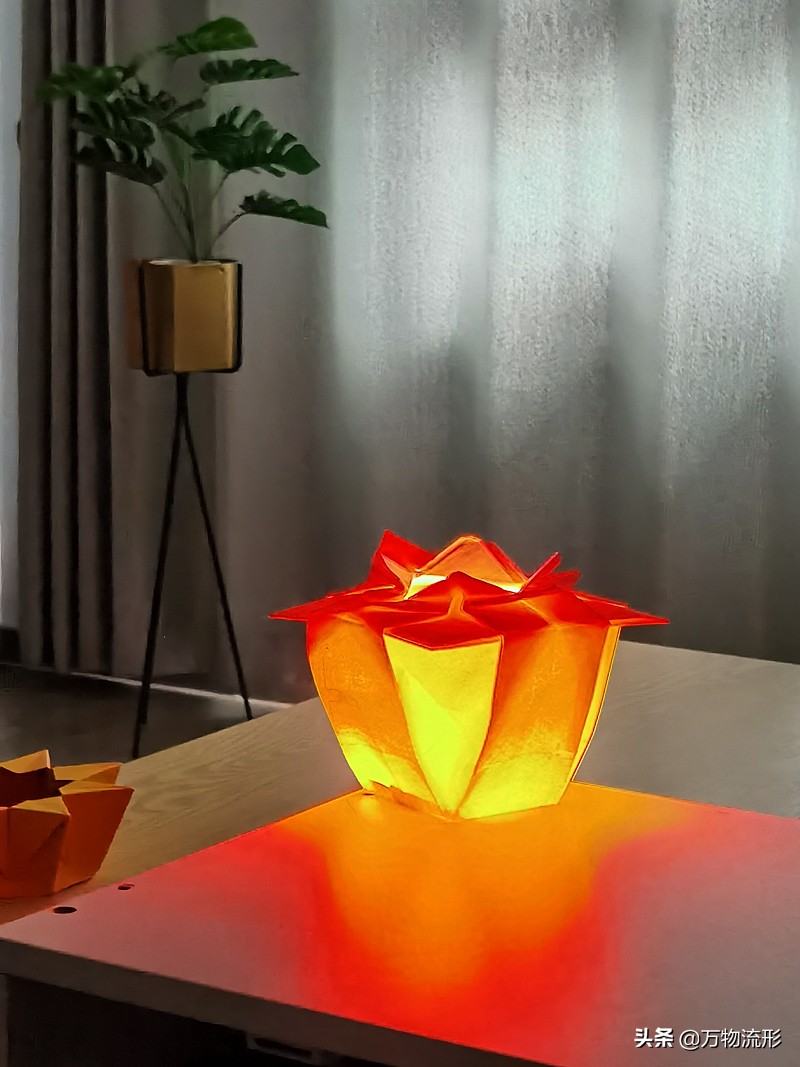 环保创意手工莲花灯,精美纸灯手工制作