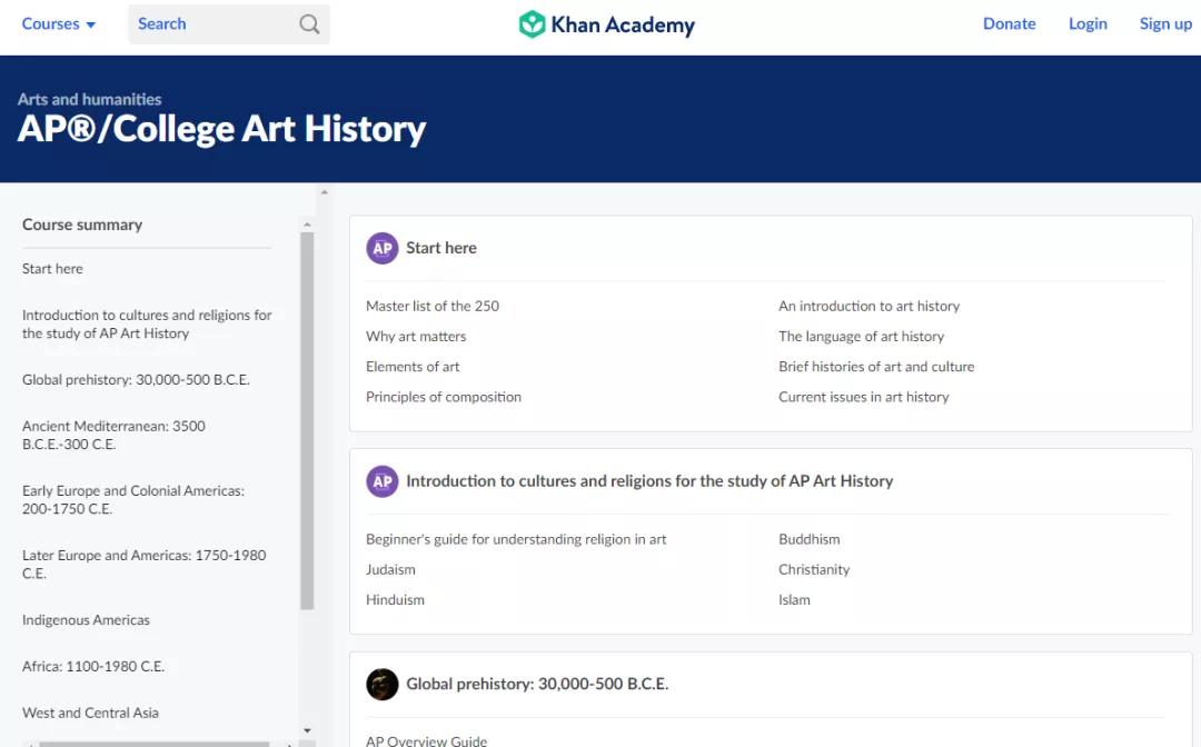 干货分享丨AP艺术史线上学习资源网站