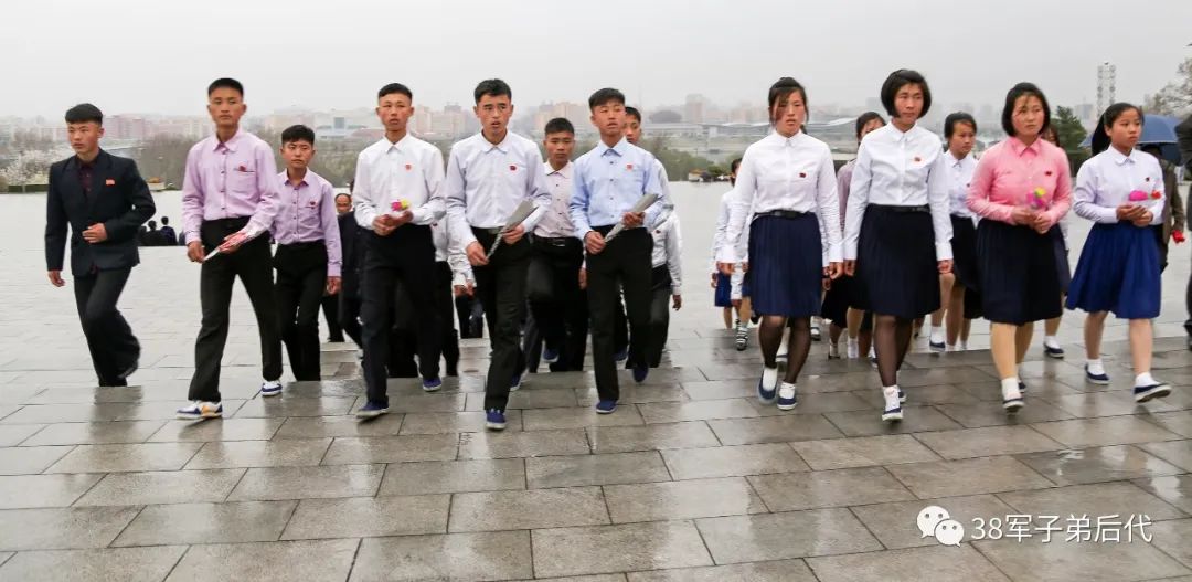 38军老兵朝鲜,朝鲜平壤万景台少年宫牡丹峰