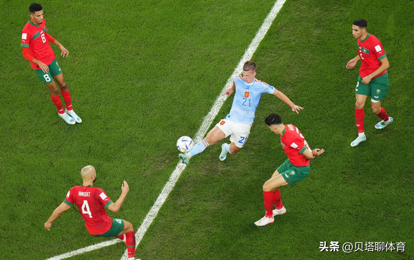 半场西班牙0-0挪威罗德里戈失良机,西班牙0-3摩洛哥半场