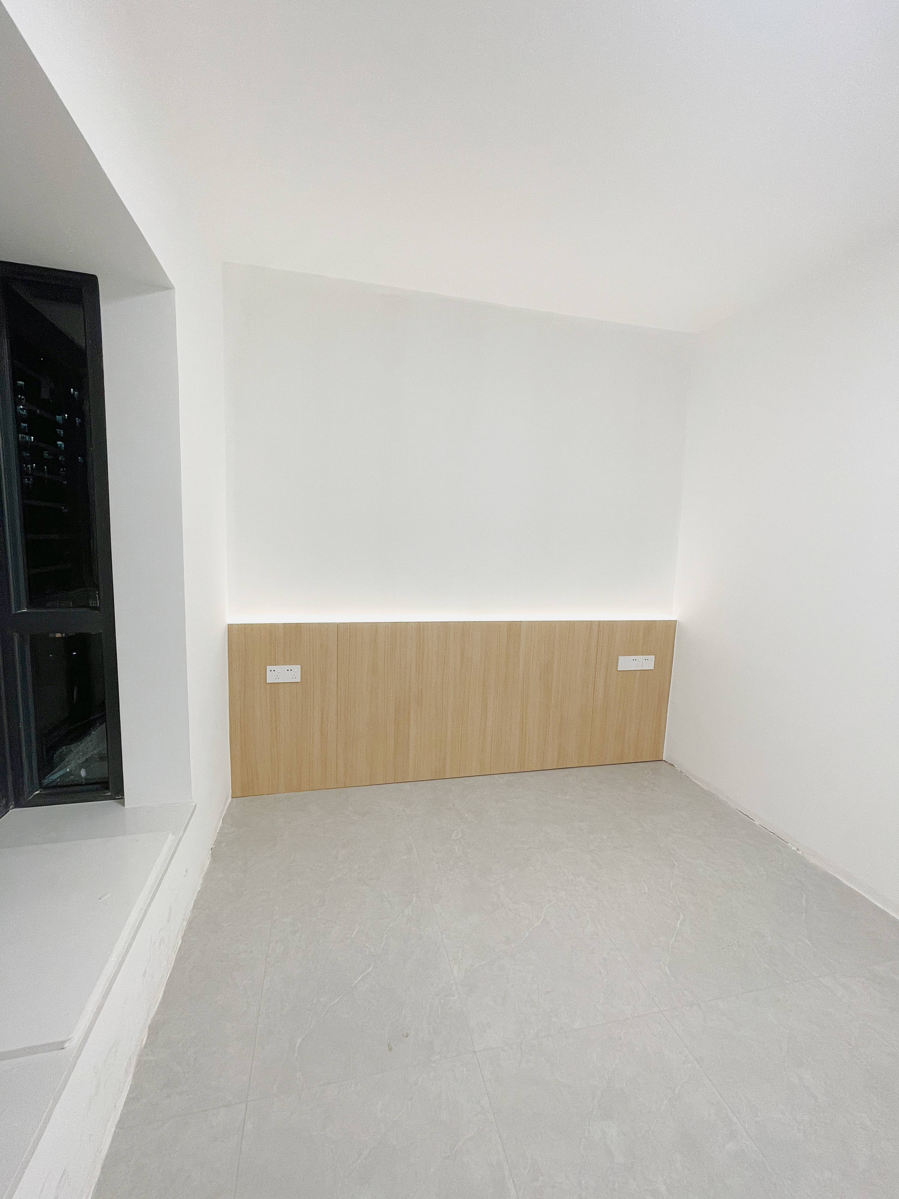 素色柔光砖小户型通铺,全屋通铺瓷砖白色柔光砖