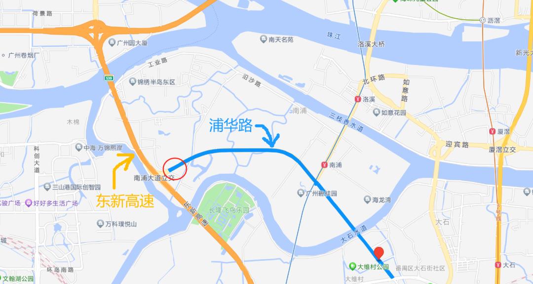 广州东新高速南浦出入口将改造人行道，是架设天桥吗？