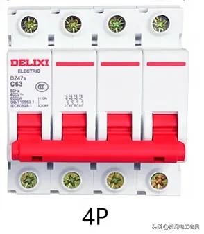 1p断路器接4p还是2p,小型断路器a和c各是什么意思