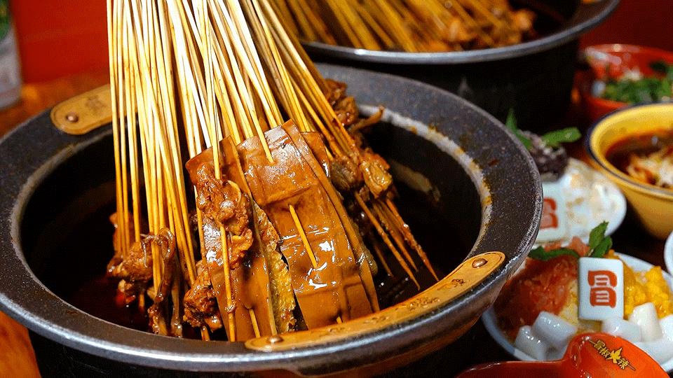 全成都最好吃最火的串串,成都红牌老字号网红串串