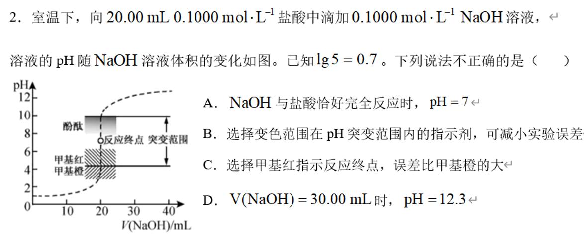 高考酸碱中和滴定知识点,高中化学酸碱中和滴定知识点总结