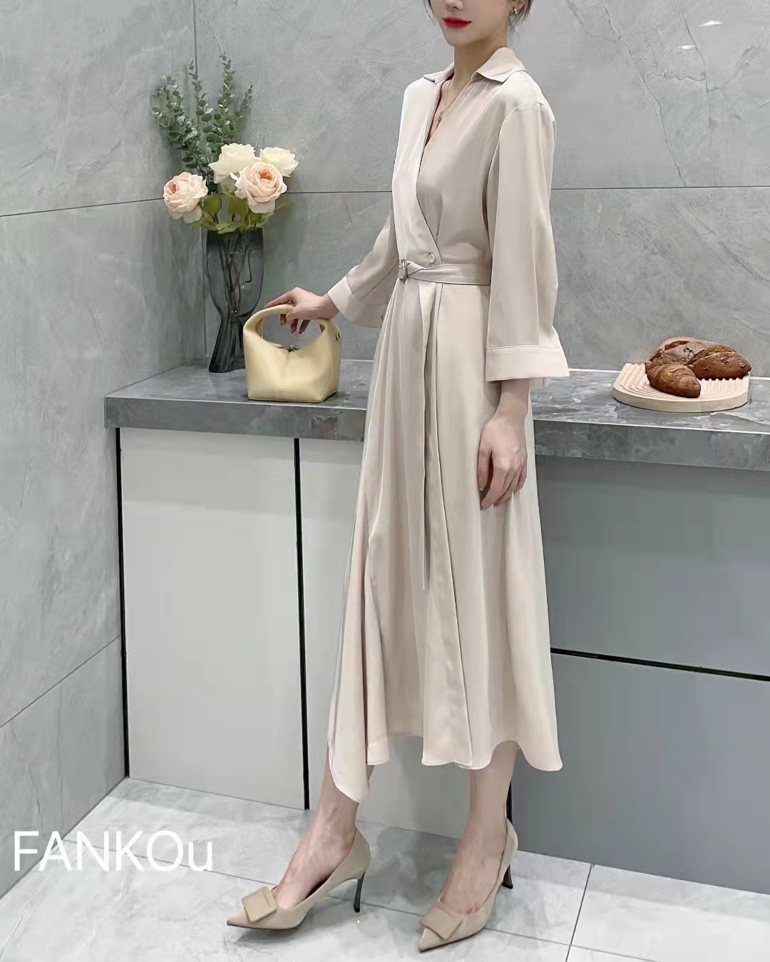 Ofiicelady看过来，如此优雅的连衣裙怎能错过？