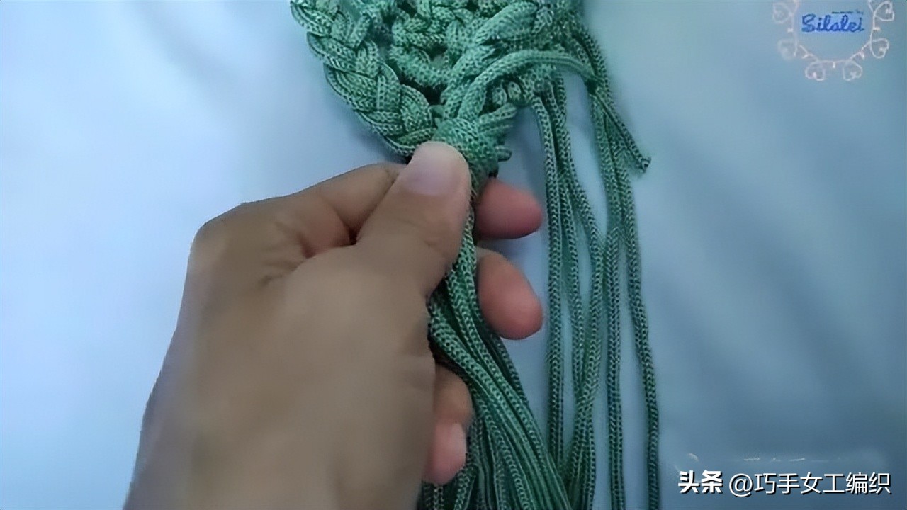 自己用绳子编一个东西,绳子编小包教程