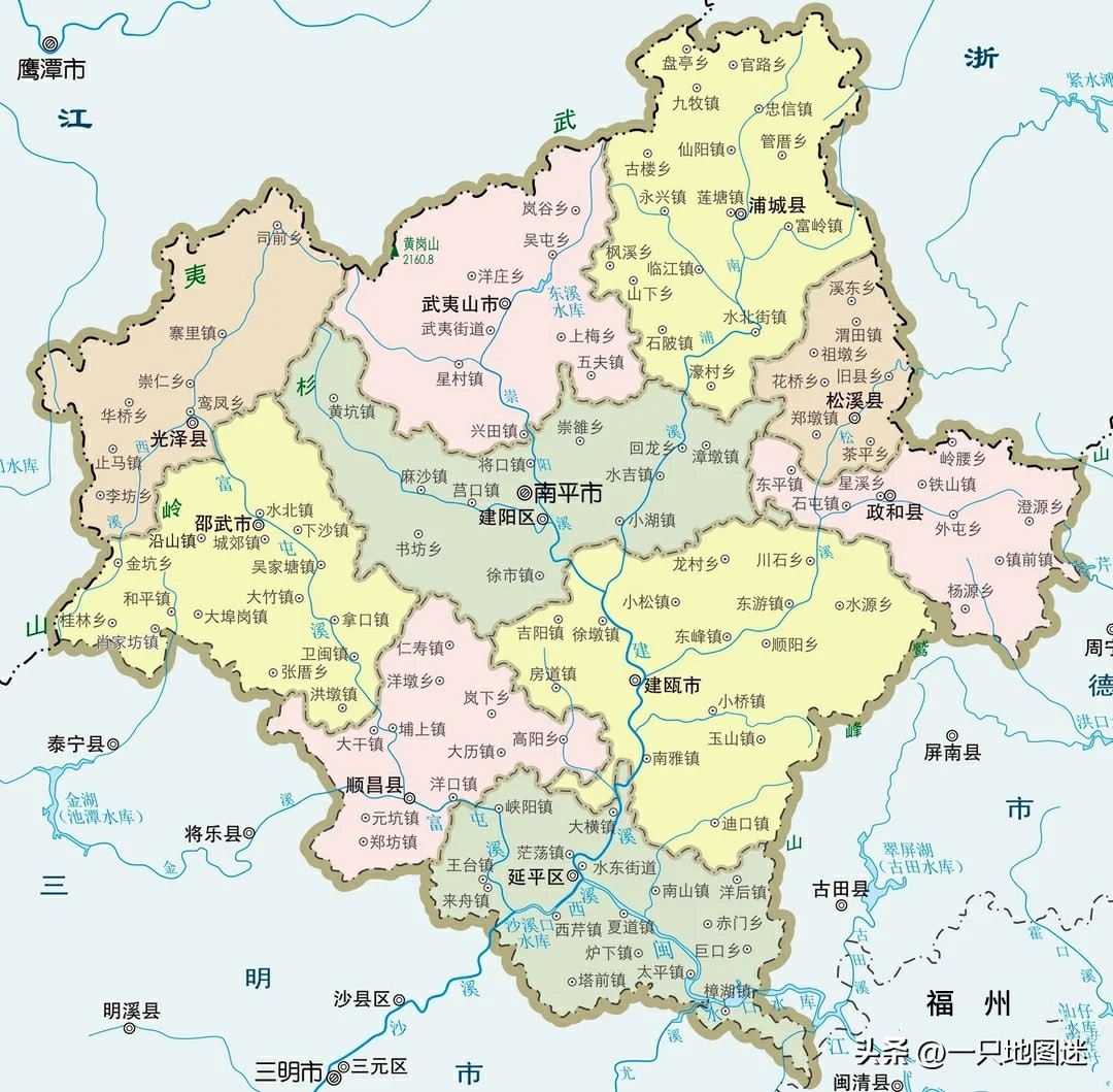 带有各省特色的行政区划图,我国三个名字最独特的市辖区