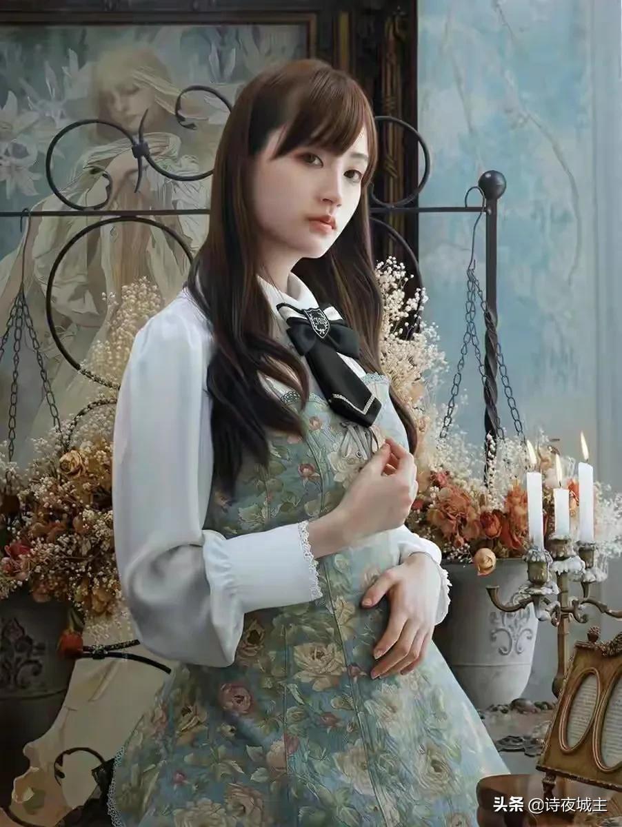 欣赏绘画大师冈靖知女人油画体态丰盈洋溢出浓烈浪漫气息妙不可言
