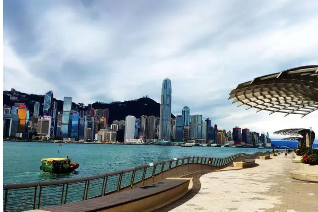 香港维多利亚港和紫荆花广场,香港大都市维多利亚港