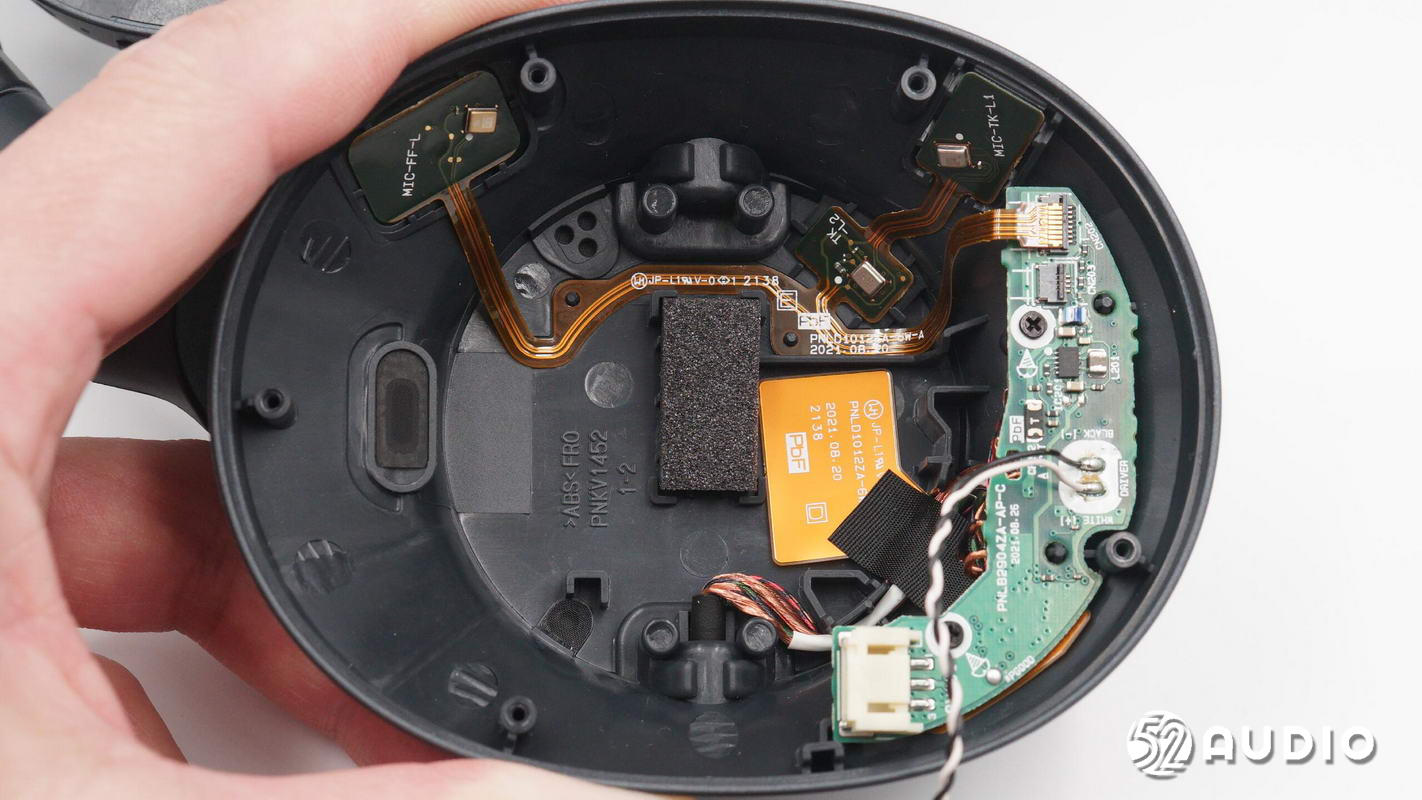 松下1200耳机拆解图,松下btd10头戴蓝牙耳机拆解