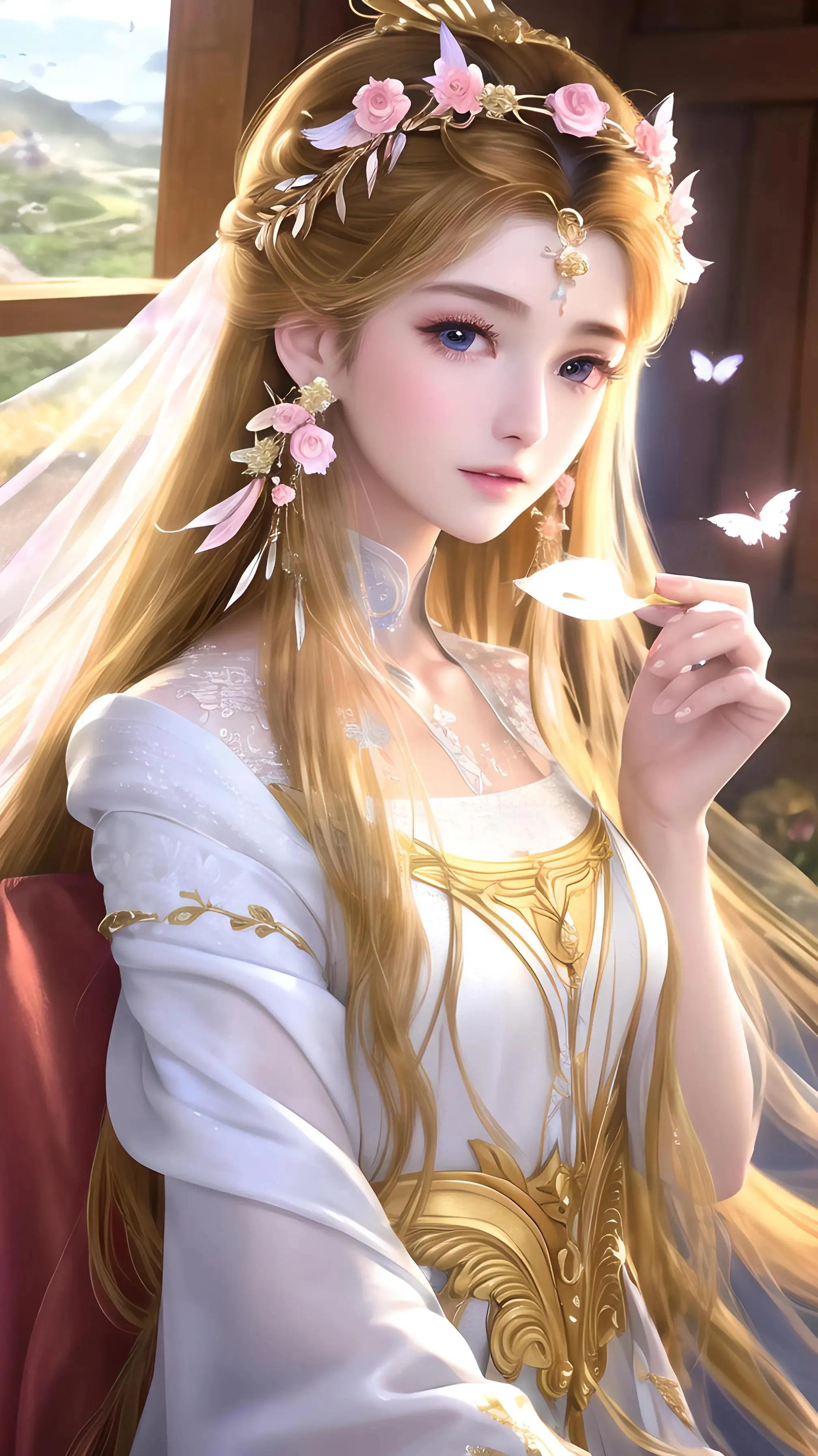 ChatGPT:AI国风美女壁纸