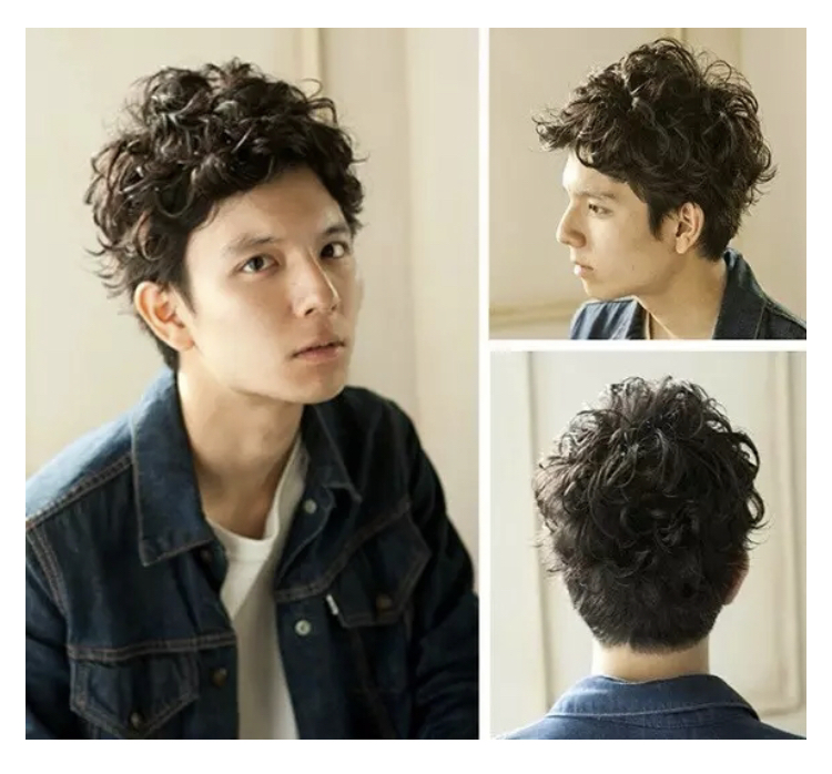 欧美慵懒卷发男生自己怎么卷,欧美风羊毛卷男士卷发教程