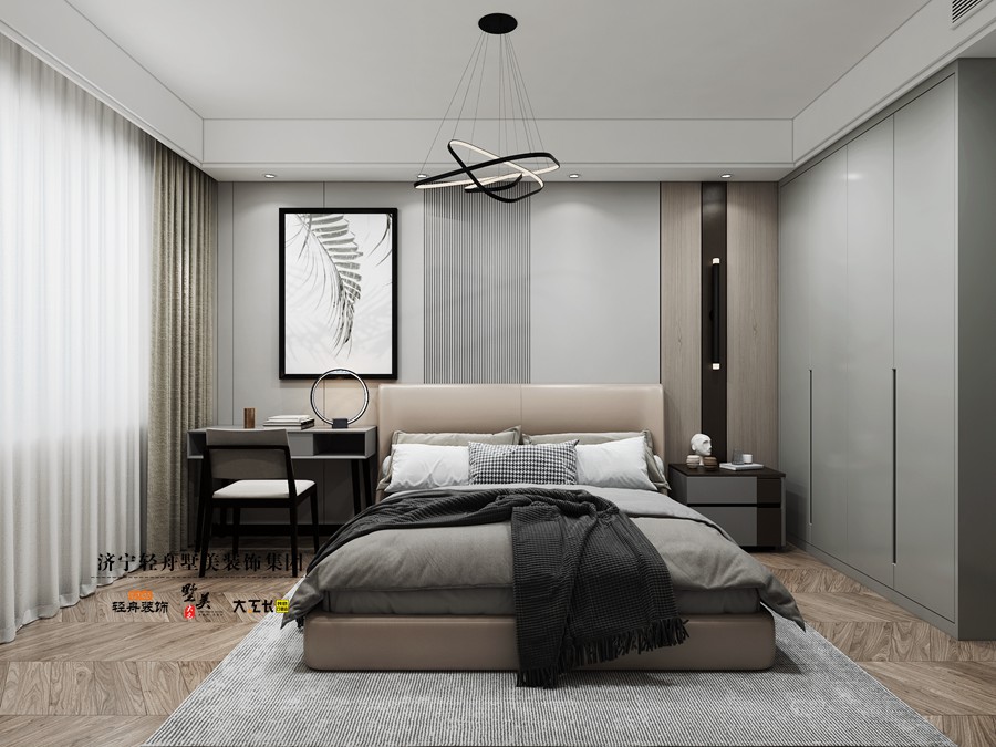 济宁睿湖美景157㎡东户现代简约装修设计方案