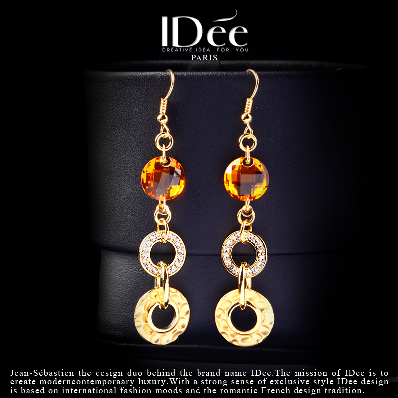 简约、时尚、闪耀——法国IDee气质款时尚耳坠高级感法式小众设计