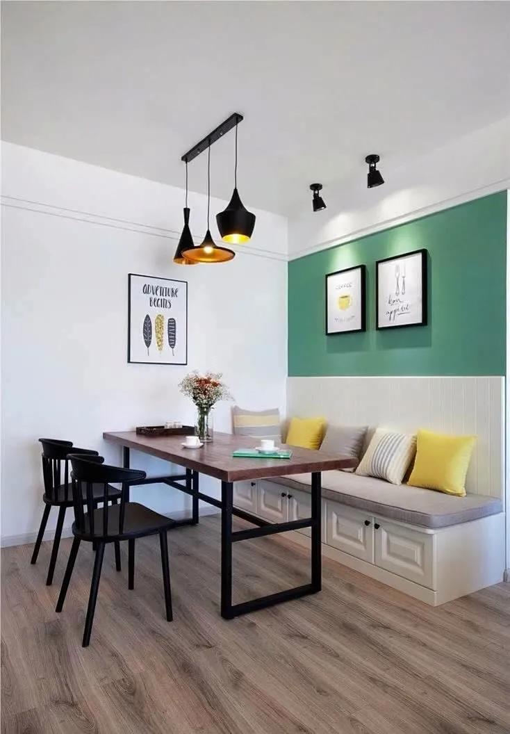 小户型餐厅卡座设计30款,小户型3平米卡座餐厅