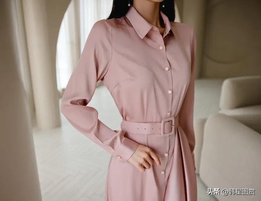 RO姜红糖罐赤色玫瑰长款雪纺裙（35）