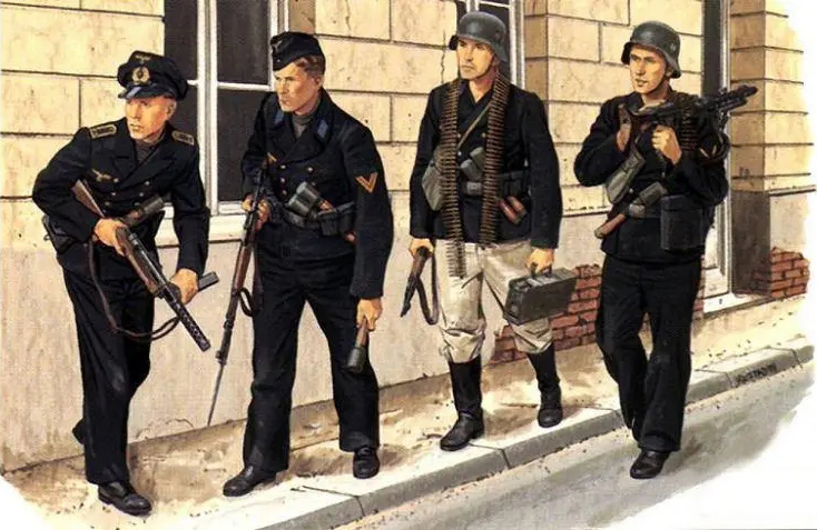 二战德军装甲部队彩绘,二战士兵的彩绘