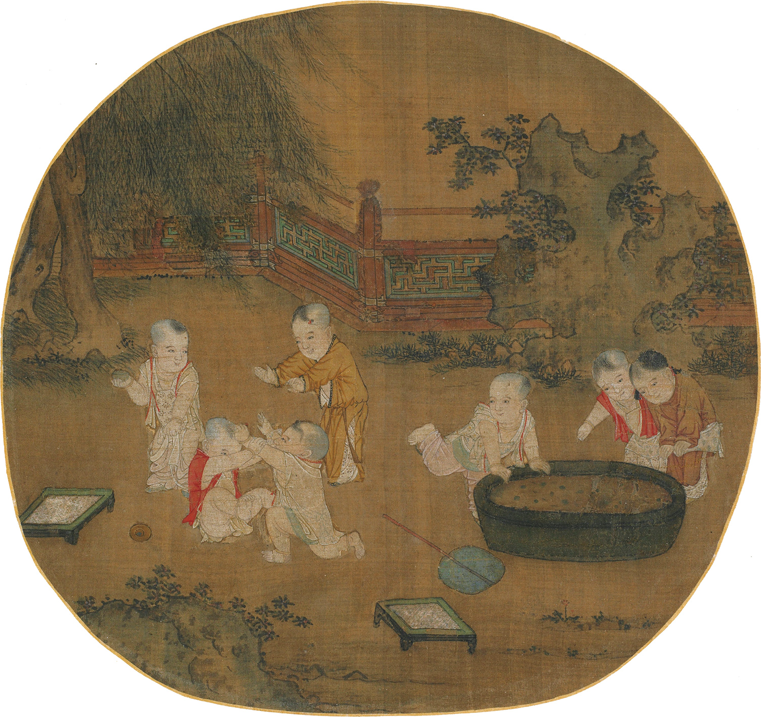 端午团扇绘画全部,端午画团扇视频