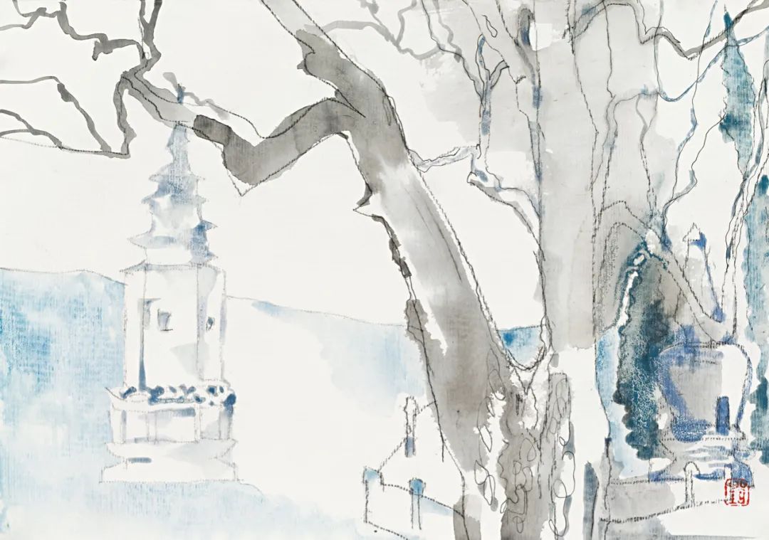 刘筱静山水作品欣赏,刘筱静水墨画作品欣赏