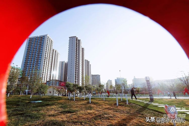 清晨的公园静态美和动态美,运城体育公园夜间灯光