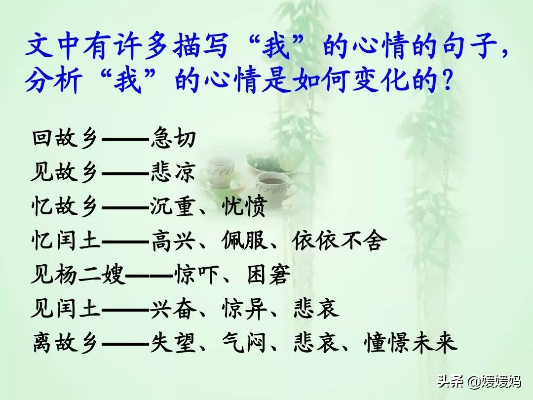 九年级上册语文第15课故乡预习,语文书人教版九上故乡ppt