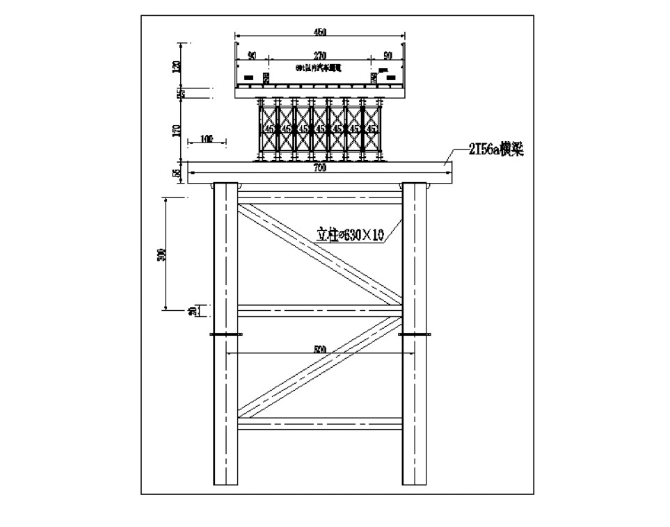 贝雷栈桥施工方案,贝雷梁钢栈桥单跨最长多少米