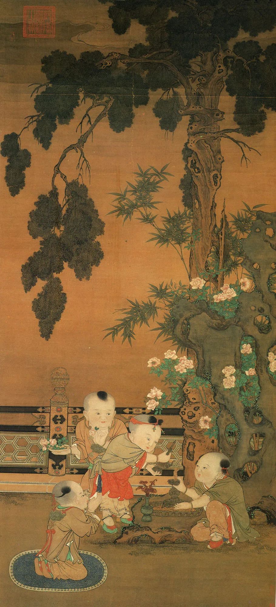 宋朝苏汉臣婴儿图,历史上的婴戏图