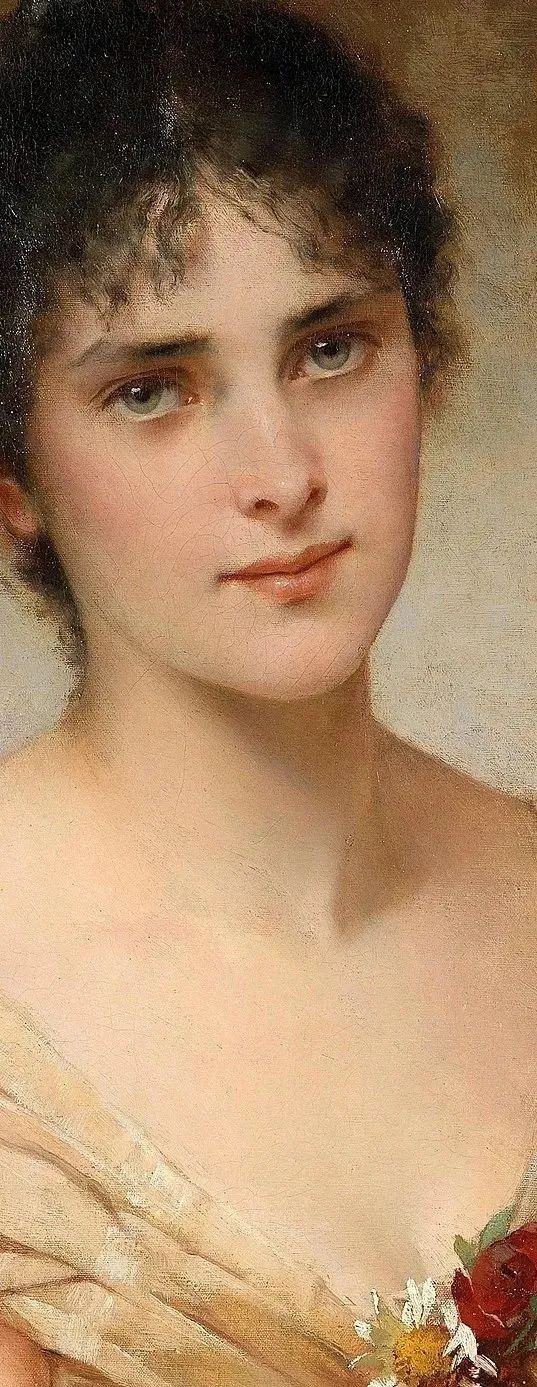 德国绘画风格独特的美女,欧洲艺术绘画女神