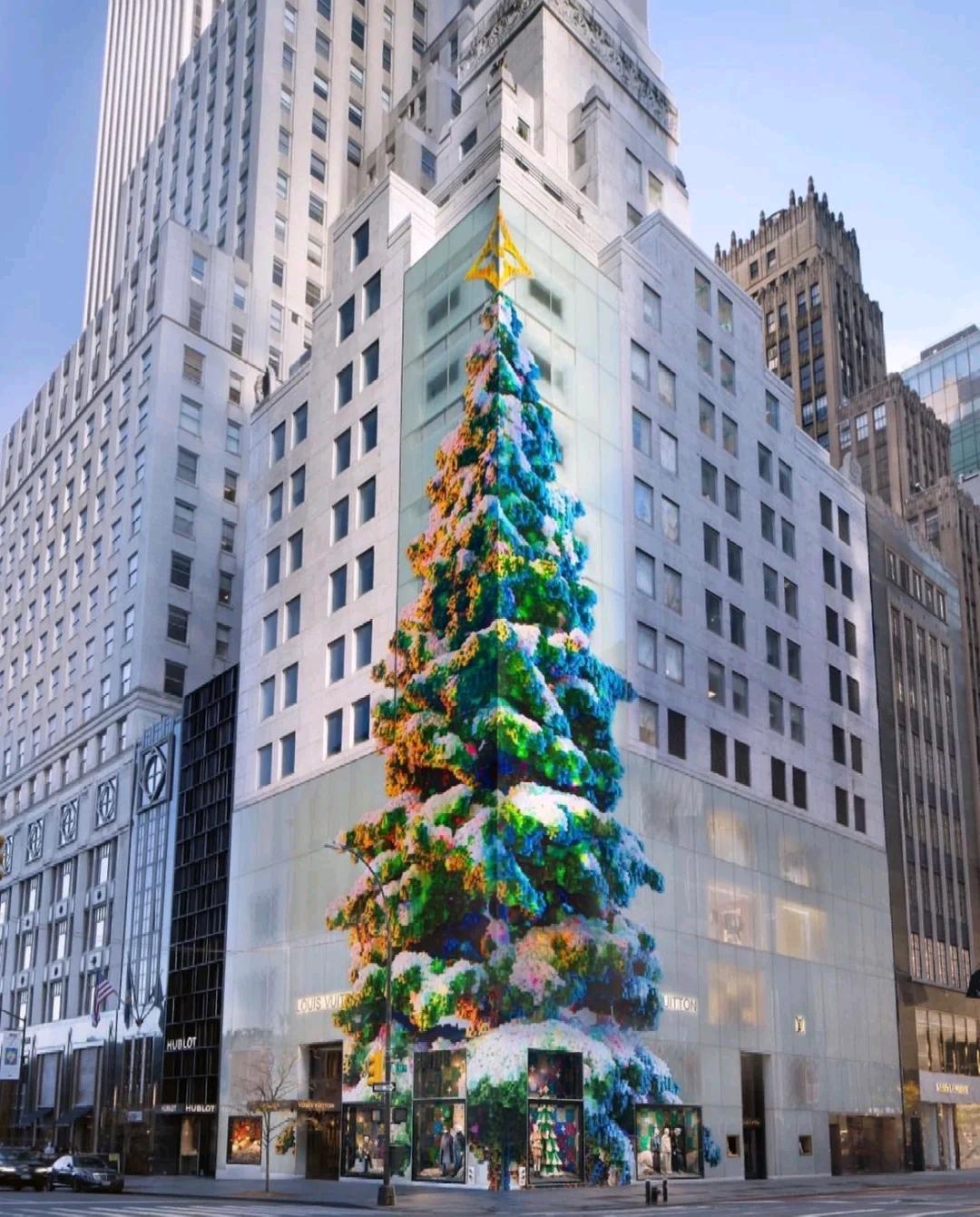 奢侈品秀场设计经典,奢侈品门店圣诞装扮