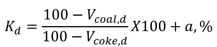 焦炭全焦率计算,焦炭全焦率煤焦比
