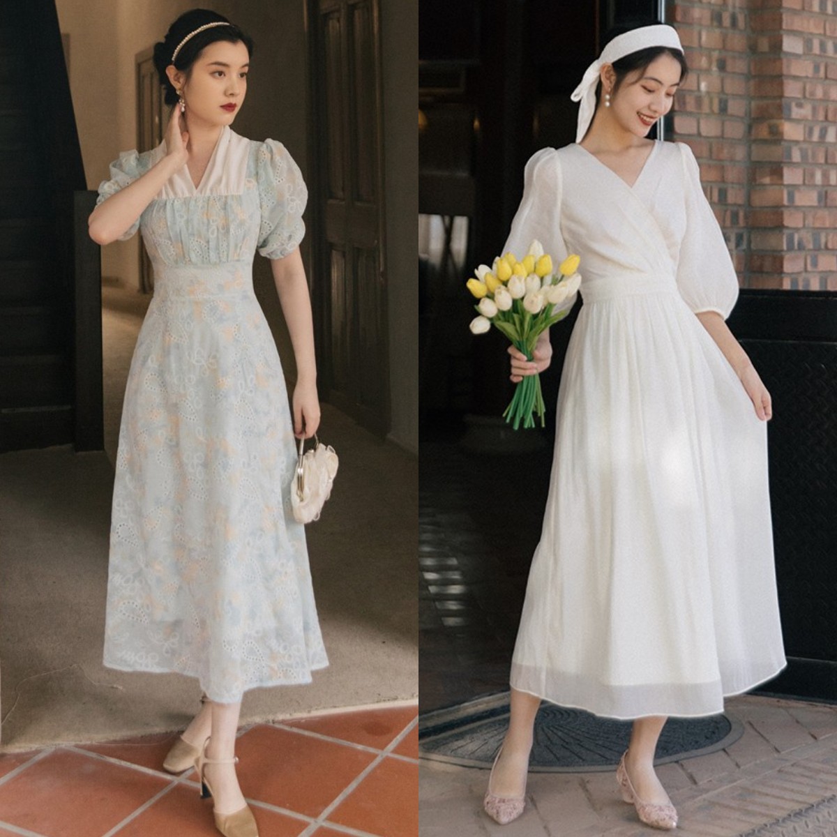 怎样把白裙子穿好看,白裙子粉鞋子穿搭