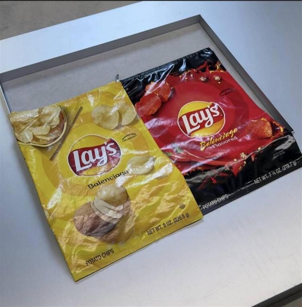 乐事薯片巴黎世家,巴黎世家万元薯片包