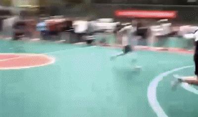 阿泰斯特打架事件,阿泰斯特被球砸