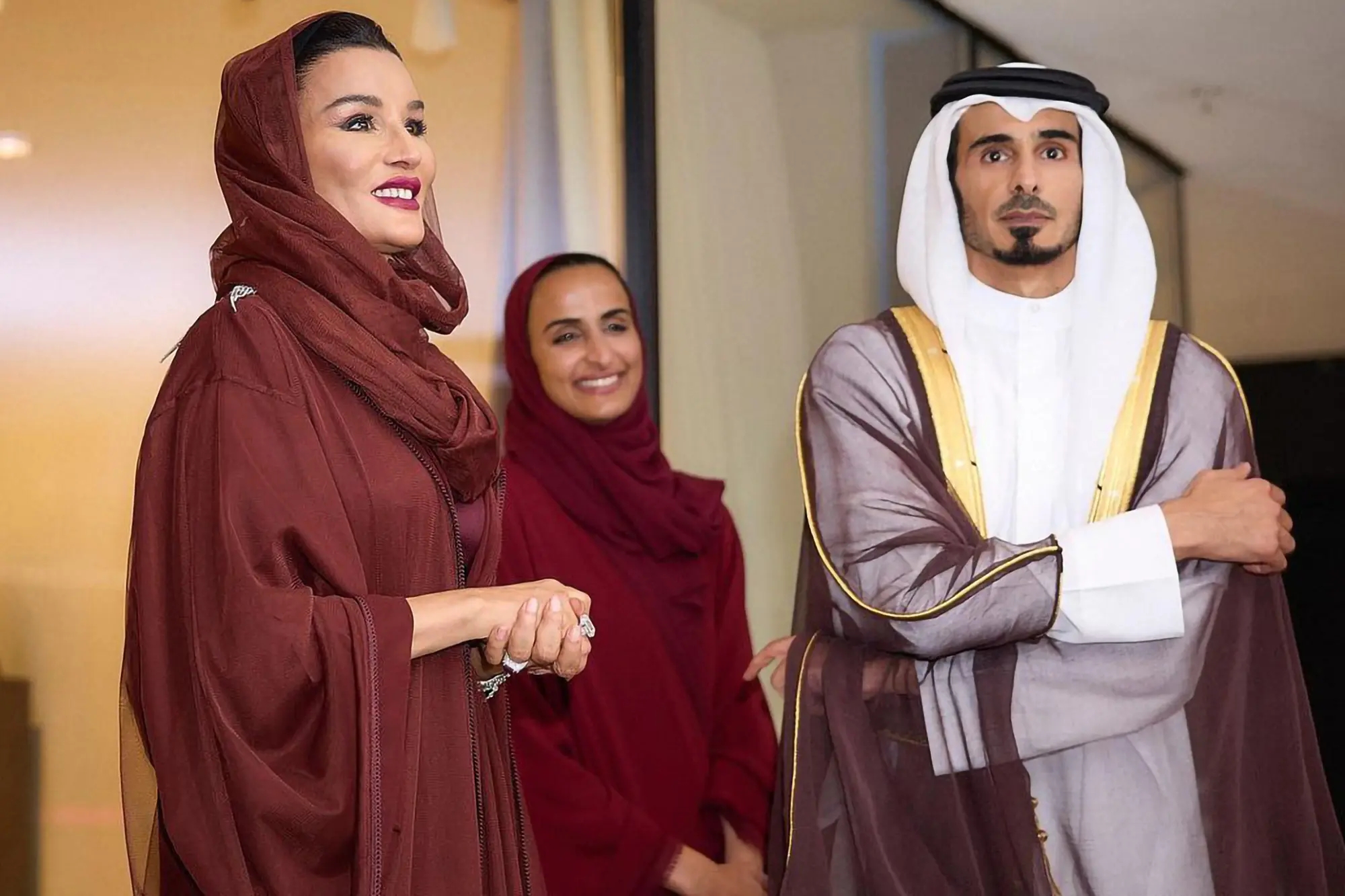 世界杯火出圈的卡塔尔小王子!不戴头巾变土气了,戴着牙套太萌了