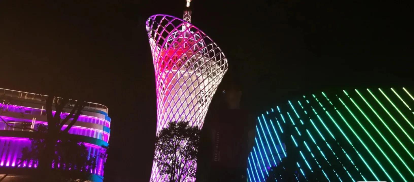 东莞滨海湾旅游景区全景视频,东莞小蛮腰观光塔