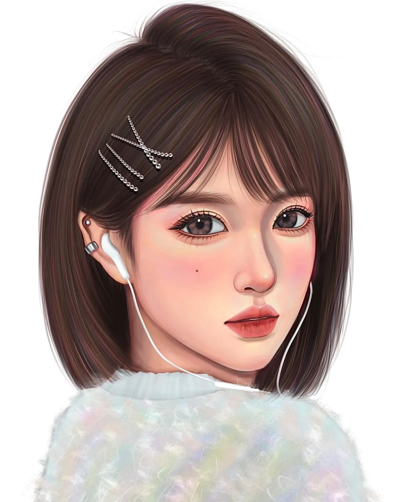 女生短发头像30岁左右,女生短发头像简约气质