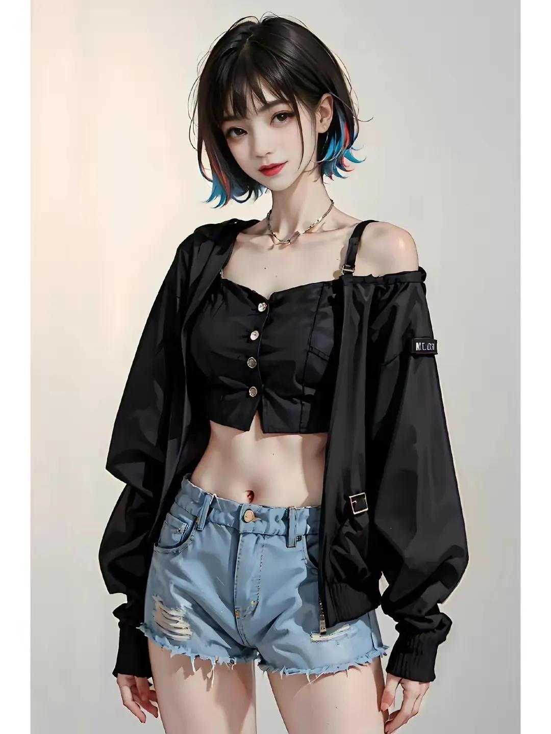 女生卡通头像简约气质短发,短发女人专用微信头像卡通