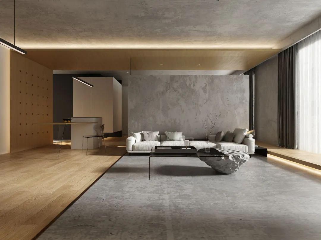 小三室2022装修风格现代简约轻奢,大平层装修风格大全2022新款