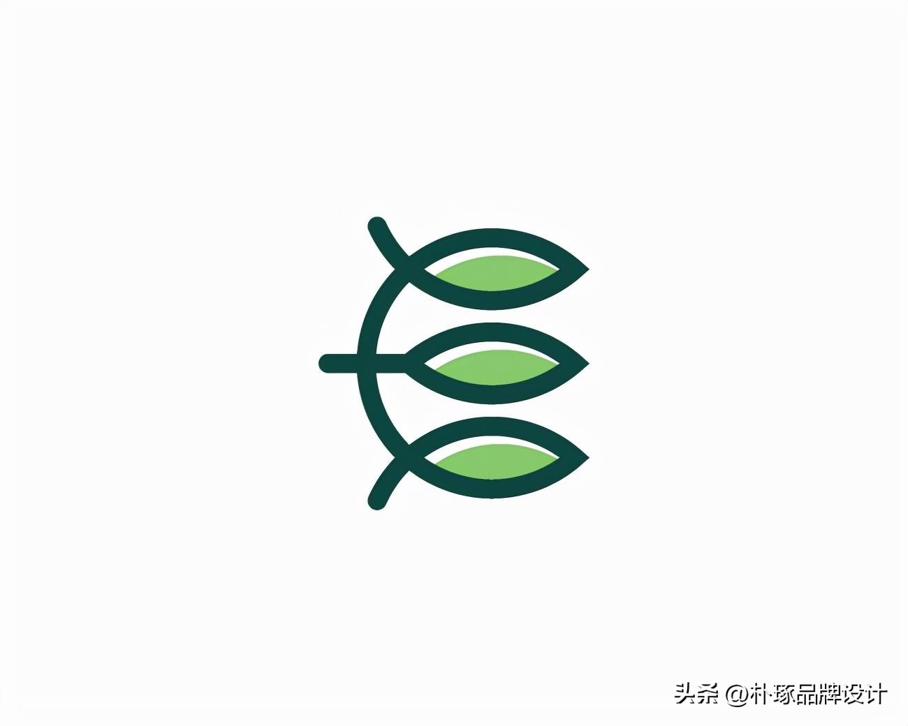 正负形logo设计理发店,极简正负形logo设计