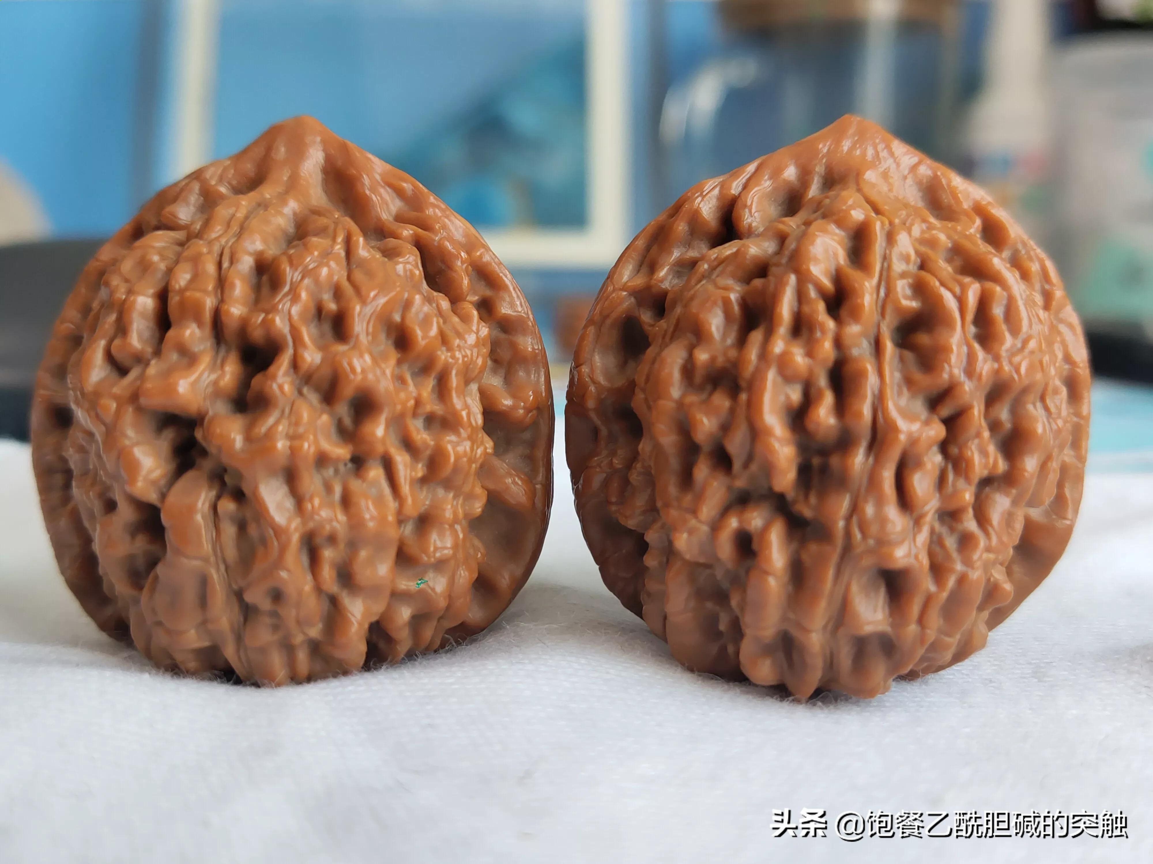 麒麟纹狮子头和王勇官帽区别,文玩核桃王勇麒麟纹官帽