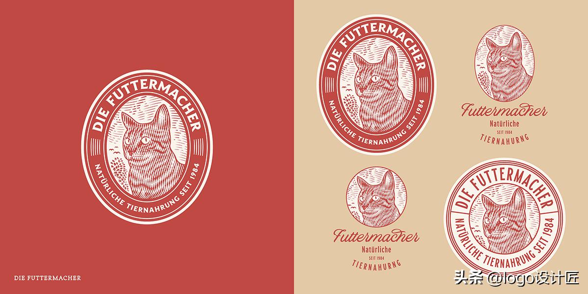 设计师设计作品logo,美式复古设计元素logo